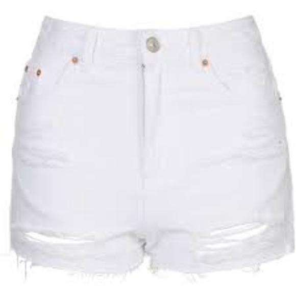 Topshop Pants - Topshop  Moto MOM Distressed Cut Off  Shorts